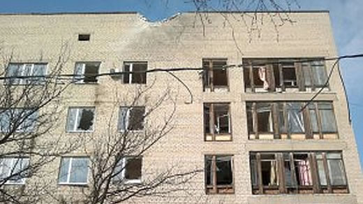 Die Menschen im Donbass müssen den Winter in beschädigten Häusern verbringen