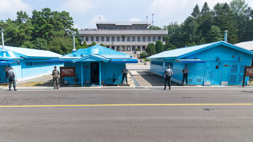 Schsse an der Grenze zwischen Nordkorea und Sdkorea